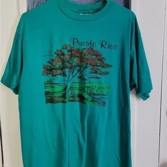 Vintage Puerto Rico Frog shirt! sz XL